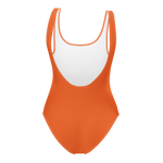 " Orange One-Piece Swimsuit "