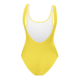 " Yellow One-Piece Swimsuit "