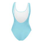 " Baby Blue One-Piece Swimsuit "