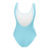 " Baby Blue One-Piece Swimsuit "