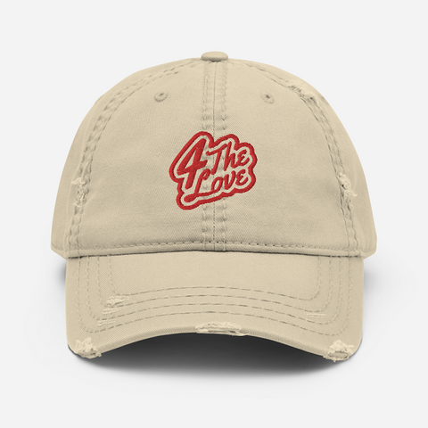 " 4 The Love Distressed Dad Hat "