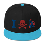 " Skull LA Snapback Hat "