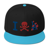 " Skull LA Snapback Hat "