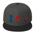 " Skull LA Snapback Hat "