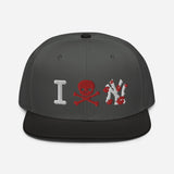 " Skull NY Snapback Hat "