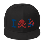 " Skull LA Snapback Hat "