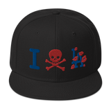 " Skull LA Snapback Hat "