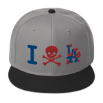 " Skull LA Snapback Hat "