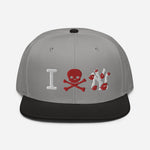 " Skull NY Snapback Hat "