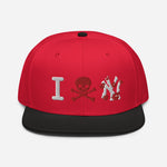 " Skull NY Snapback Hat "