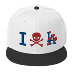 " Skull LA Snapback Hat "