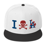 " Skull LA Snapback Hat "