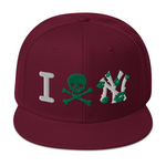 " Skull NY Snapback Hat "