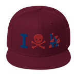 " Skull LA Snapback Hat "