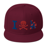 " Skull LA Snapback Hat "