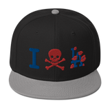 " Skull LA Snapback Hat "