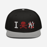 " Skull NY Snapback Hat "