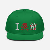 " Skull NY Snapback Hat "