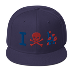 " Skull LA Snapback Hat "