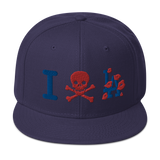 " Skull LA Snapback Hat "