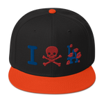 " Skull LA Snapback Hat "