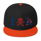 " Skull LA Snapback Hat "