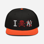 " Skull NY Snapback Hat "