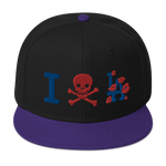 " Skull LA Snapback Hat "