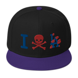 " Skull LA Snapback Hat "