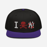 " Skull NY Snapback Hat "