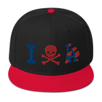 " Skull LA Snapback Hat "