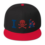 " Skull LA Snapback Hat "