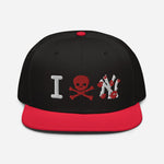 " Skull NY Snapback Hat "