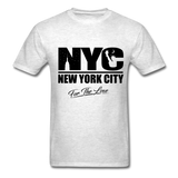 " NYC " - light heather gray