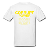 " Corrupt Power " - white