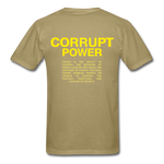 " Corrupt Power " - khaki