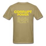 " Corrupt Power " - khaki