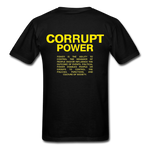 " Corrupt Power " - black