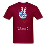 " Peace Chanel " - burgundy