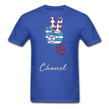 " Peace Chanel " - royal blue