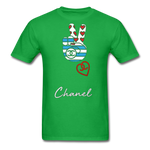 " Peace Chanel " - bright green