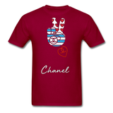 " Peace Chanel " - dark red