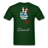 " Peace Chanel " - forest green