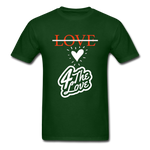 " Love " - forest green