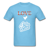 " Love " - aquatic blue