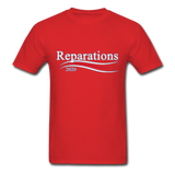 "Reparations " - red