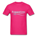 "Reparations " - fuchsia