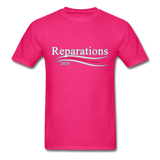 "Reparations " - fuchsia