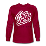 " For The Love Long Sleeve " - dark red